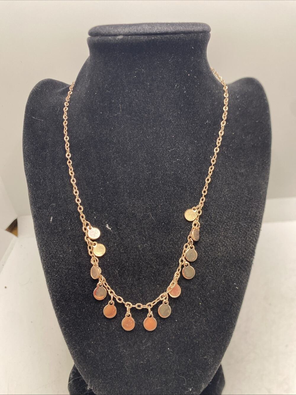 Womens Vintage Rose Gold Necklace